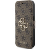 Guess GUBKP15L4GMGBR iPhone 15 Pro 6.1"brązowy/book book 4G Metal Logo