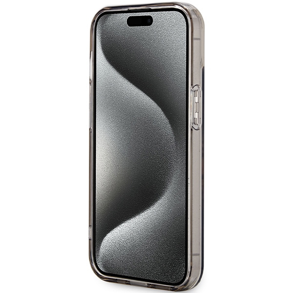 Guess GUHMP15SHFWFCK iPhone 15 / 14 / 136.1" czarny/black hardcase IML Flowers Wreatch MagSafe