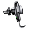 BASEUS QI WIRELESS CHARGER GRAVITY CAR MOUNT (SILVER)