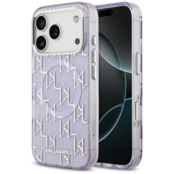 Etui Karl Lagerfeld IML KL Monogram MagSafe do iPhone 17 Pro Max fioletowy