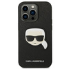 Etui Karl Lagerfeld Saffiano Karl's Head Patch na iPhone 14 Pro Max - czarne