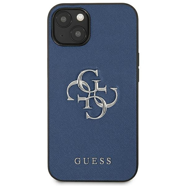 Guess GUHCP13SSA4GSBL iPhone 13 mini5,4" niebieski/blue hardcase Saffiano 4G Metal Logo