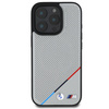 BMW BMHMP16L23PUPDG iPhone 16 Pro 6.3" szary/grey hardcase M Perforated Tricolor Line MagSafe