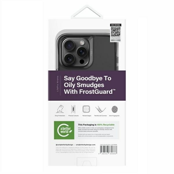 UNIQ etui LifePro Xtreme iPhone 16 Pro  Max 6.9" Magclick charging szary/smoked