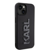 Etui Karl Lagerfeld 3D Rubber Glitter Logo na iPhone 15 - czarne