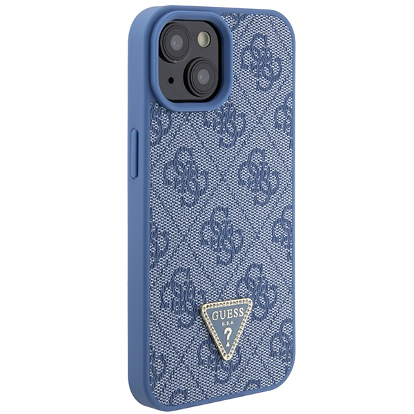 Guess GUHCP15SP4TDSCPB iPhone 15 / 14 / 13 6.1" niebieski/blue hardcase Crossbody 4G Metal Logo