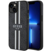 Guess GUHMP14MP4RPSK iPhone 14 Plus / 15 Plus 6.7" czarny/black hardcase 4G Printed Stripes MagSafe