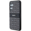 DKNY DKHCS24MPRTHSLK S24+ S926 czarny/black hardcase Leather Mono Stripe & Metal Logo