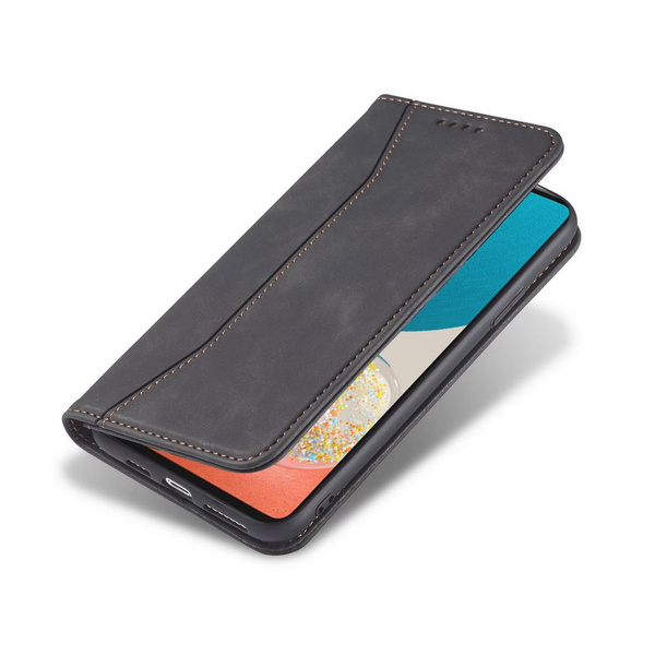 Magnet Fancy Case etui do Samsung Galaxy A53 5G pokrowiec portfel na karty kartę podstawka czarny