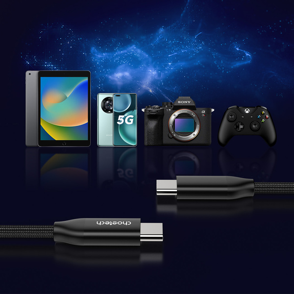 Choetech XCC-1036 USB-C - USB-C PD cable 240W 480Mb/s 2m - black