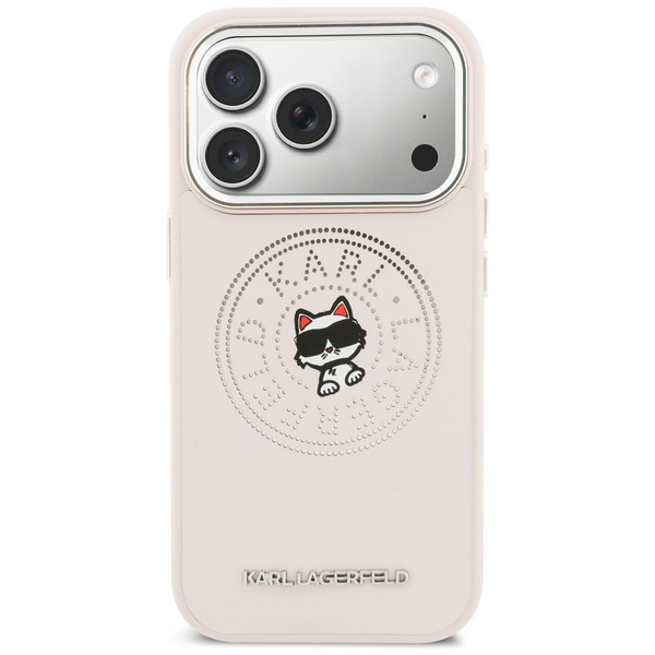 Etui Karl Lagerfeld Point & Choupette    Sketch MagSafe do iPhone 17 Pro Max różowy