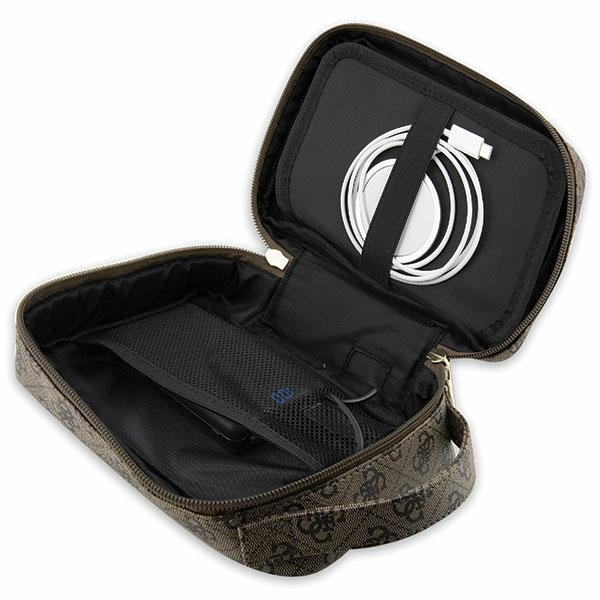 Guess Torba GUHBP4RPSW Organizerbrązowy/brown 4G Printed Stripes