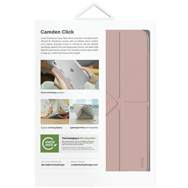 UNIQ etui Camden Click iPad Air 11" (2024) / iPad Air 10.9" (2022/2020) różowy/blush pink