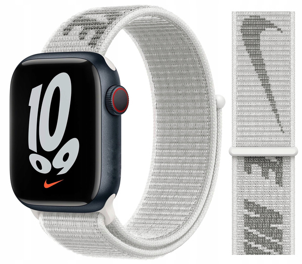 ORIGINAL APPLE NIKE SPORT LOOP 44/45/46/49MM ML2W3ZM/A SNOW WHITE SIZE UNIVERSAL ORIGINAL SEAL