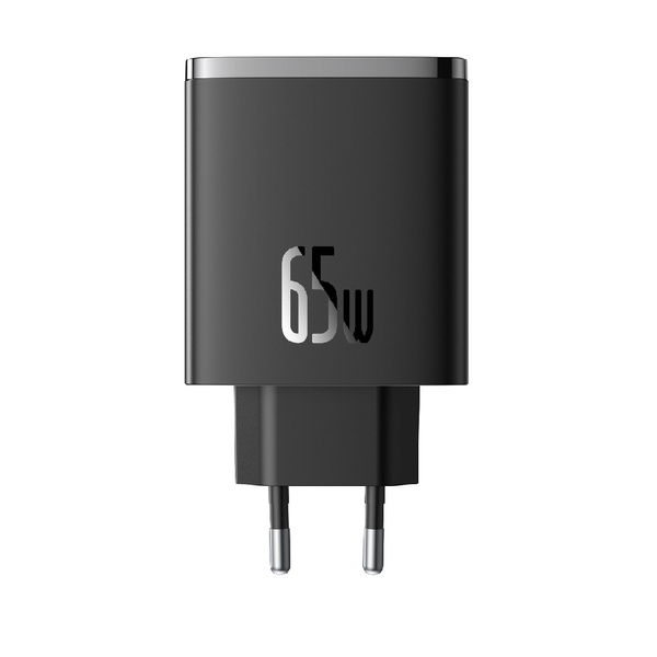 Baseus Cube Pro 65W GaN charger 2x USB-C USB-A - black