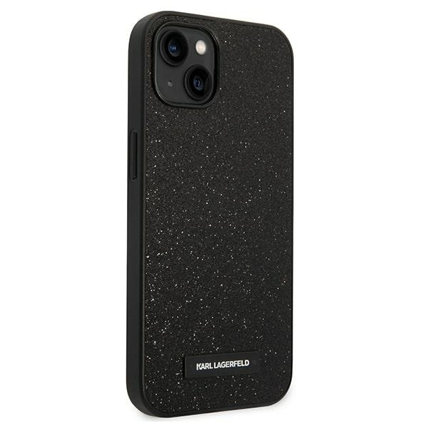 Karl Lagerfeld KLHCP14MG2ELK iPhone 14 Plus 6.7 "hardcase black / black Glitter Plaque Logo