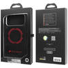 Etui Audi RSQ Carbon Fiber Sport Red     Circle MagSafe do iPhone 17 Pro Max czarny