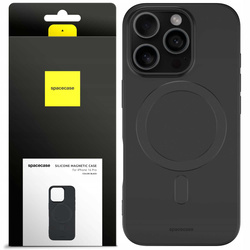 Spacecase Etui Silicone Magnetic Case iPhone 16 Pro black