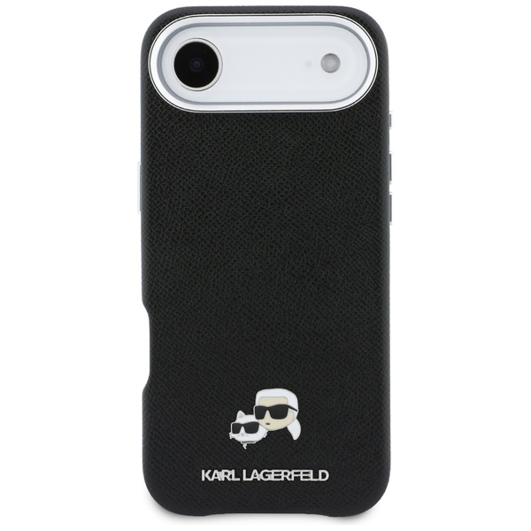 Etui Karl Lagerfeld Karl & Choupette     Head Pins Saffiano MagSafe do iPhone Air czarny