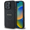Guess GUHMP16LPSAPSMEK iPhone 16 Pro 6.3" czarny/black hardcase Saffiano Peony Classic Logo MagSafe