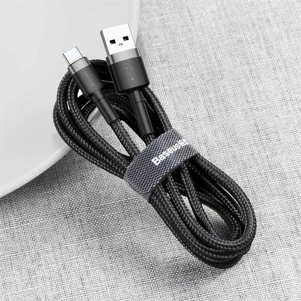 Baseus kabel Cafule USB - USB-C 3m 2A szaro-czarny