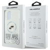 Karl Lagerfeld KLHMP16MLGKCSGH iPhone 16 Plus 6.7" hardcase transparent Liquid Glitter Karl&Choupette Head Magsafe