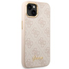 Guess GUHCP14MHG4SHP iPhone 14 Plus/ 15 Plus 6.7" różowy/pink hard case 4G Vintage Gold Logo