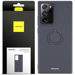 Spacecase Etui Silicone Ring Galaxy Note 20 Ultra black