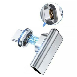 Beline Adapter magnetyczny USB-C 100W     srebrny/silver DAC BLNAM01