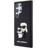 KARL LAGERFELD KLHCS24L3DRKCNK S24 ULTRA S928 CZARNY/BLACK HARDCASE 3D RUBBER KARL&CHOUPETTE