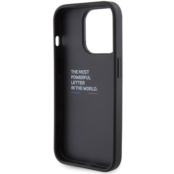 Etui BMW Grip Hot Stamp na iPhone 15 Pro - czarne
