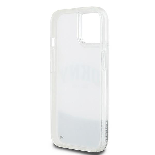 DKNY DKHCP15SLBNAET iPhone 15 / 14 / 136.1" biały/white hardcase Liquid Glitter Big Logo