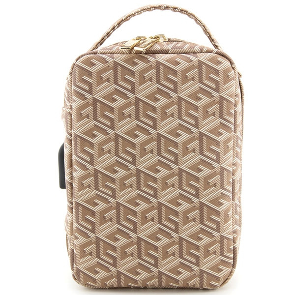 Guess Torba GUHBHGCFSEW Organizerbrązowy/brown GCube Stripe