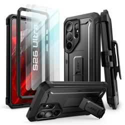 SUPCASE UNICORN BEETLE PRO & TEMPERED GLASS 2-PACK GALAXY S26 ULTRA BLACK