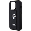 Etui Karl Lagerfeld Gripstand Saffiano Karl&Choupette Pins na iPhone 13 Pro / 13 - czarne