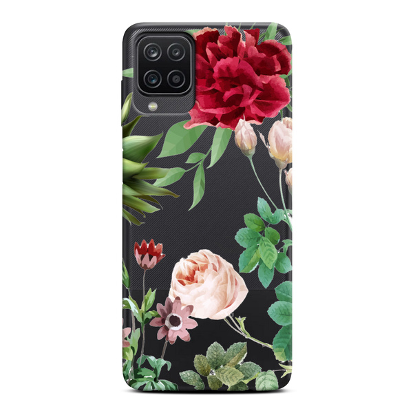 CaseGadget ETUI NADRUK CZERWONA RÓŻA I LIŚCIE SAMSUNG GALAXY A12