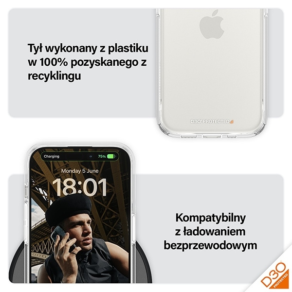PanzerGlass HardCase iPhone 15 Pro 6.1" D3O 3xMilitary grade transparent 1173
