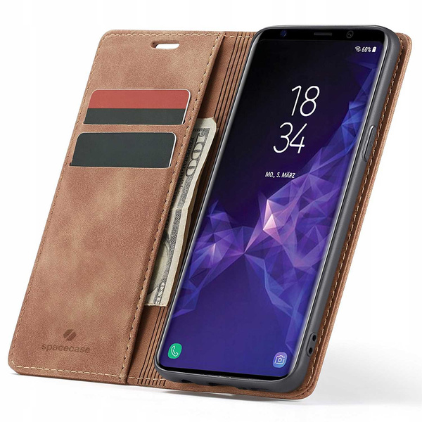 Spacecase Etui Wallet Galaxy S9 light brown