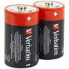 Verbatim Bateria alkaliczna D LR20 2szt  czarny/black 49923