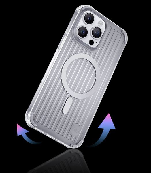 Kingxbar PQY Go Out Series magnetyczne etui iPhone 14 Pro MagSafe czarne