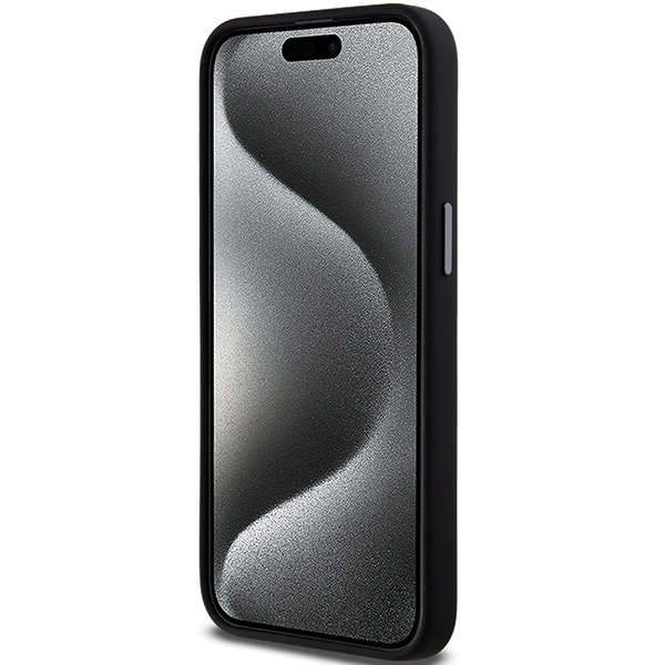 DKNY DKHCP15LSMCBSK iPhone 15 Pro6.1" czarny/black hardcase Liquid Silicone Metal Logo