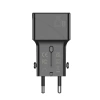 JELLICO uniwersalny adapter podróżny S6 PD 25W 1xUSB-C + 1xUSB QC3.0 Czarny