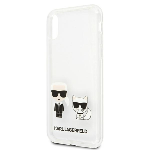KARL LAGERFELD KLHCI65CKTR IPHONE XS MAX HARDCASE TRANSPARENT KARL & CHOUPETTE