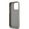DKNY DKHCP15LPRTHSLE iPhone 15 Pro6.1" beżowy/beige hardcase Leather Mono Stripe & Metal Logo