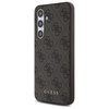 Guess GUHCS24FEG4GFBR S24 FE S721        brązowy/brown hardcase 4G Metal Gold Logo