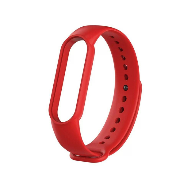 Beline pasek Mi Band 7/6/5 czerwony/red