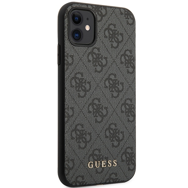 Guess GUHCN61G4GG iPhone 11 6,1" / Xrszary/grey hard case 4G Collection