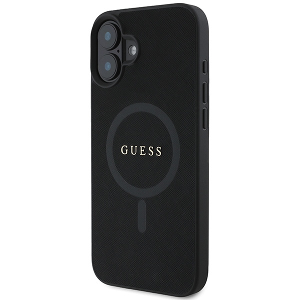 Guess GUHMP16MPSAHMCK iPhone 16 Plus6.7" czarny/black hardcase Saffiano Classic Logo MagSafe