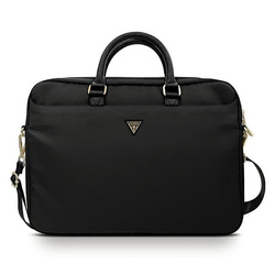 Guess Torba GUCB15NTMLBK 16" czarny/black Nylon Triangle Logo