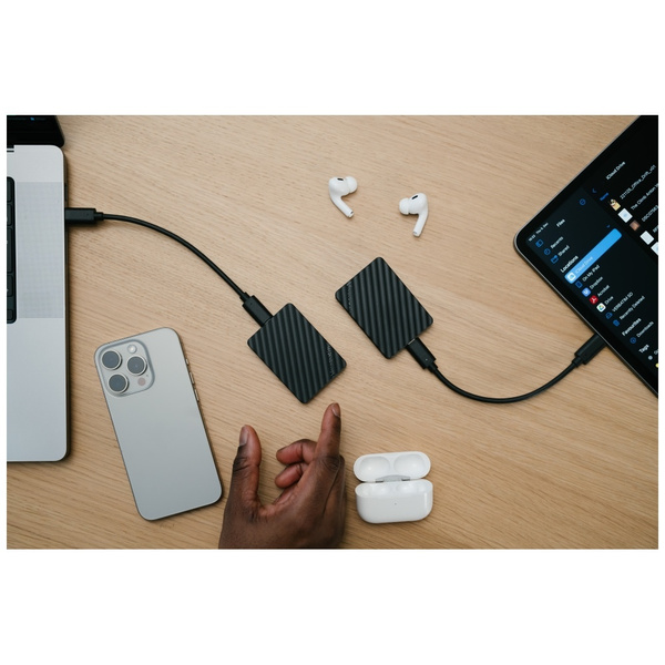 Dysk zewnętrzny Verbatim Store n Go Mini Stripe USB-C SSD 1Tb czarny 32035